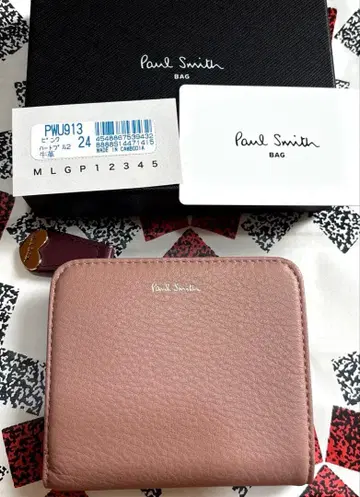 새상품 폴스미스 가죽 지갑 핑크