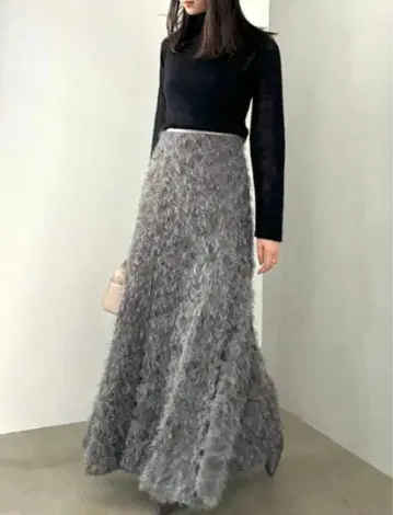 2024 AW SNIDEL 레이스 자카드 스커트