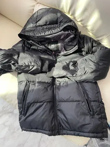 BEAMS HEART 블랙 다운 자켓 M