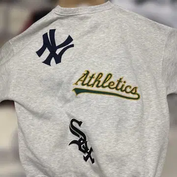 MLB 팀 로고 스웨트 셔츠 그레이