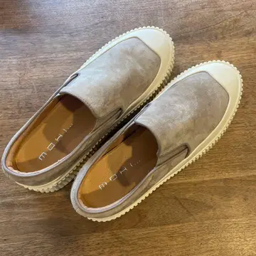 MOHI 모히 통굽 슬립온 스웨이드 베이지 37