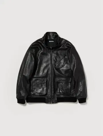 25aw AURALEE LAMB LEATHER ZIP BLOUSON 3