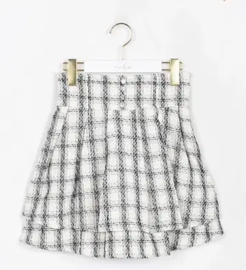 evelyn 트위드 더블 플레어 스커트