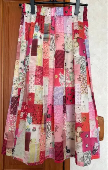 프랑슈리페 패치워크 롱 스커트 새상품급