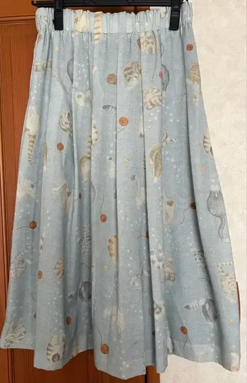 프랑슈리페 고양이 꼬리 무늬 롱 스커트 새상품급