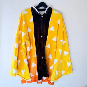 귀멸의 칼날 아가츠마 젠이츠 착용 담요 플리스 겉옷