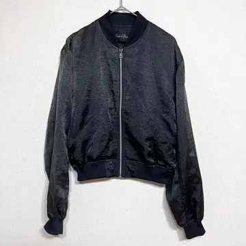 [ M ] 제조사 불명 여성용 MA-1 블루종 검정 블랙