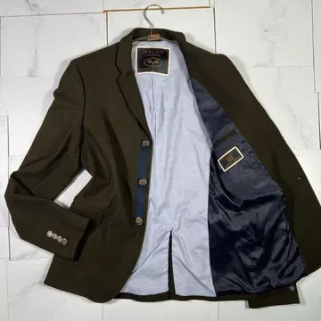 컨디션 최상 ZARA 자라 테일러드 자켓 엘보우 패치 카키