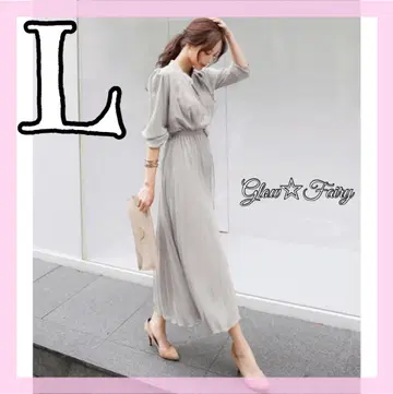 롱 원피스 여성용 긴팔 깔끔한 하이웨스트 드레스 롱 기장