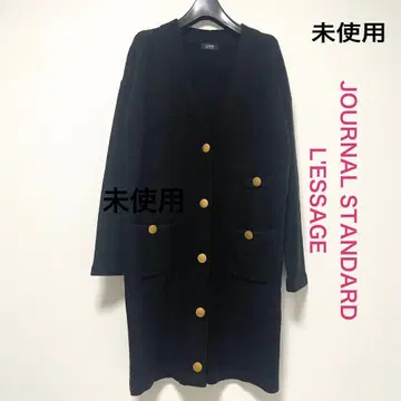 미사용 저널 스탠다드 레사쥬 골드 버튼 자켓 가디건