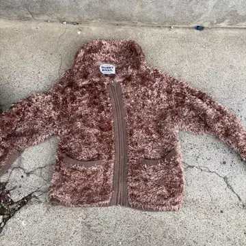 브라운 플리스 집업 자켓