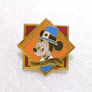 디즈니랜드 호텔 감사제 땡스기빙 1991 핀 배지