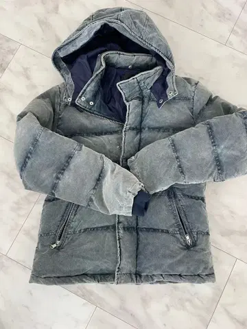 RICORZO 후드 부착 다운 자켓 S 사이즈 그레이