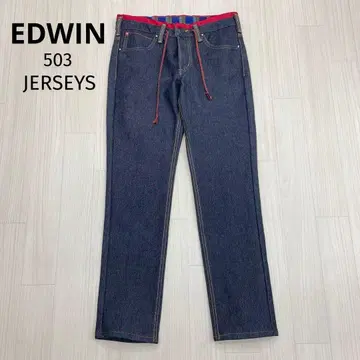 EDWIN 503 JERSEYS 따뜻한 팬츠 스트레치 스트레이트 팬츠