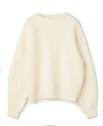 클리닝 Ballsey 플러피 얀 니트 S 화이트