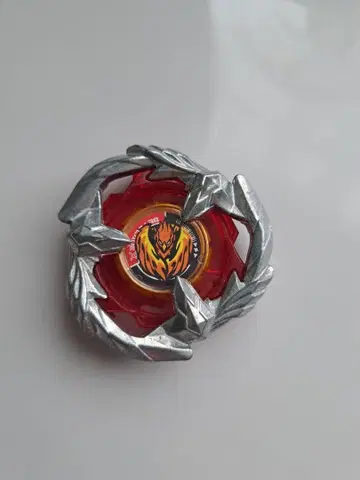 불꽃 로고 빨간색 팽이 금속 프레임