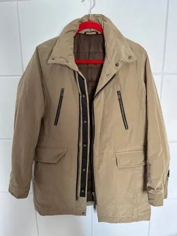 베이지 나일론 자켓 M 사이즈