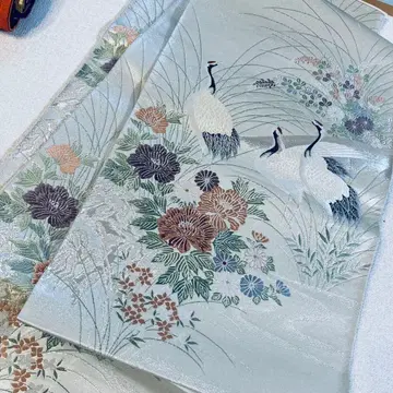 110903 성인식 결혼식 후쿠로 오비 포멀 순수 실크