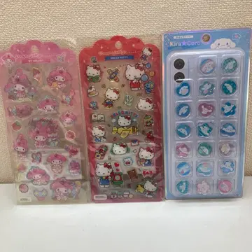 산리오 드롭 제리 씰 키티 마이멜로디 오하지키 씰 시나몬