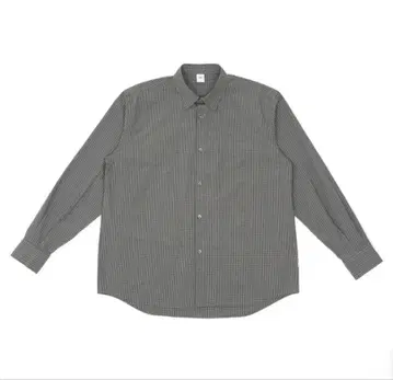 OVY Cotton Poplin Pin Check Wide Shirts