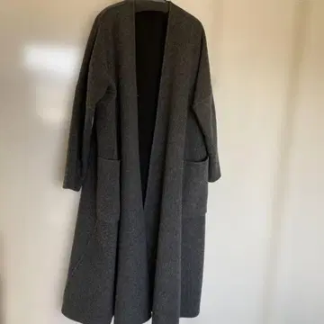 이번 주말 한정판 가격 인하 플랜테이션 리버서블 롱 코트 울 82%