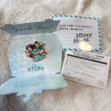 디즈니 스텝 1만명 한정판 핀 배지 미키 미니