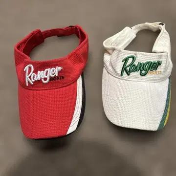 Ranger Boats 캡 세트 빨간색 화이트