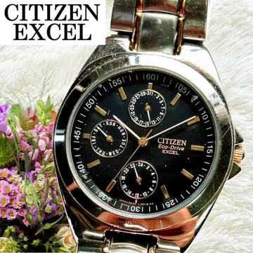 작동 시티즌 엑세 CITIZEN EXCEL 크로노그래프 솔라 시계