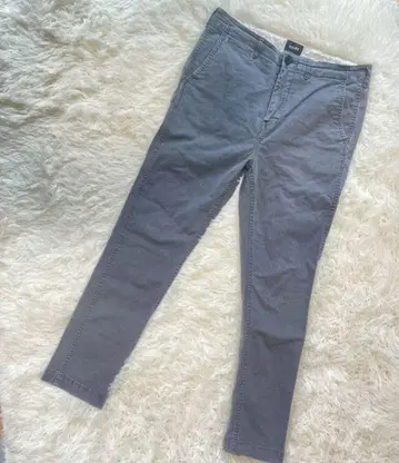 BEAMS 빔즈 스트레치 테이퍼드 치노 팬츠 M 일본제 그레이