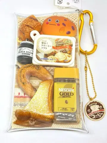 [ 행복한 아침 식탁 ] 가챠 파우치 네스카페 프렌치토스트 치즈 프랑스