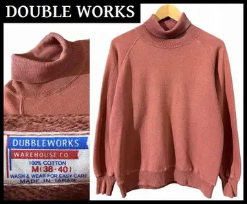 명작 더블웍스 속기모 통바디 래글런 터틀넥 맨투맨
