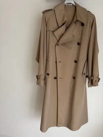 AURALEE 베이지 더블 브레스트 트렌치코트 size 3