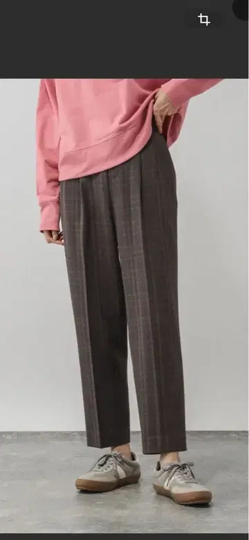 따뜻한 아름다운 실루엣 테이퍼드 팬츠