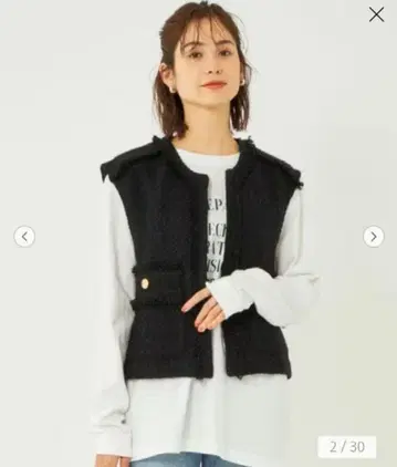 [ 그린 라벨 릴랙싱 ] [ size SHORT ] 트위드 베스트