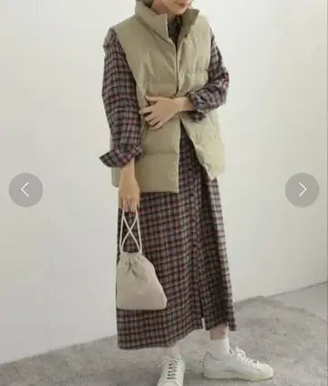 URBAN RESEARCH DOORS 넬 체크 셔츠 원피스