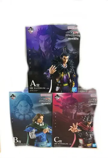 제일복권 춘추전국대전 킹덤 MASTERLISE A B C 세트 새상품