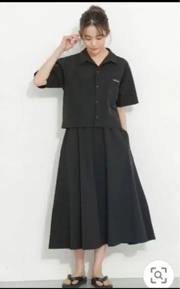 THOUSAND MILE 사우전드 마일 롱 스커트 블랙 스커트만