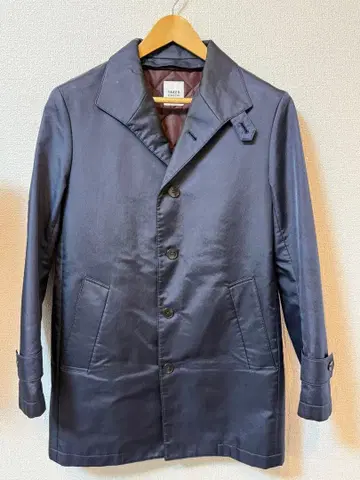 TAKEO KIKUCHI 네이비 스텐카라 코트