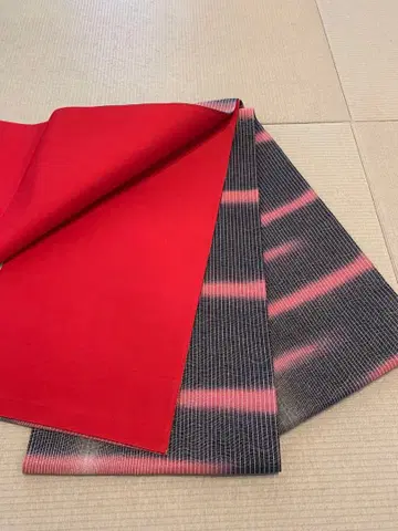 후쿠로 오비 순수 실크 새상품급