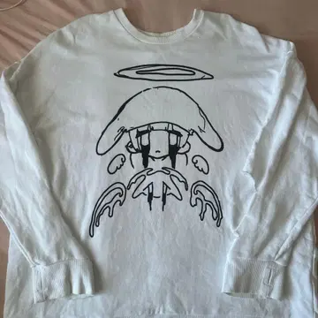 배고프다 맨투맨 화이트 XU