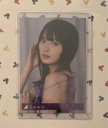 노기자카46 엔도 사쿠라 친필 사인 브로마이드 Same numbers