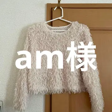 BLUE FRONCE/퍼 스타일 V넥 크롭 상의 옅은 핑크