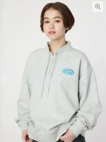 RODEO CROWNS WLDE BOWL 스탠드넥 하프 지퍼 상의