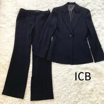 ICB 수트 자켓 팬츠 트리아세테이트 셋업 블랙 4