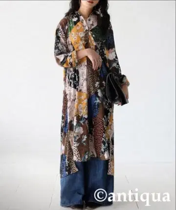 patterntorso 안티카 레트로 셔츠 원피스
