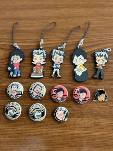 [하이큐!!] 스트랩&캔뱃지 세트