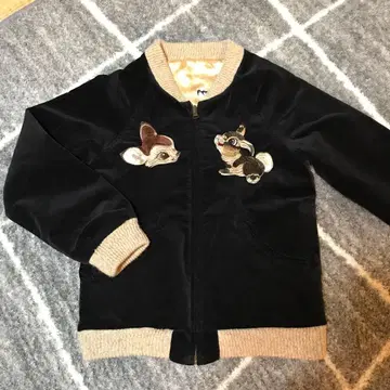 무차차(muchacha) 리버서블 자수 블루종 밤비&톰소여