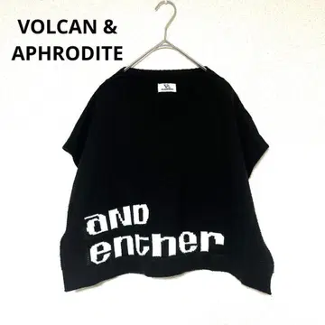 볼칸&아프로다이티 니트 베스트 V넥 숏 기장 블랙 화이트 F