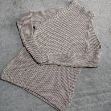 프리스틴 오가닉 코튼 야크 하이넥 니트 [새상품급] M 사이즈