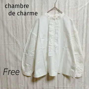 chambre de charme [ F ] 블라우스 셔츠 화이트 캐주얼